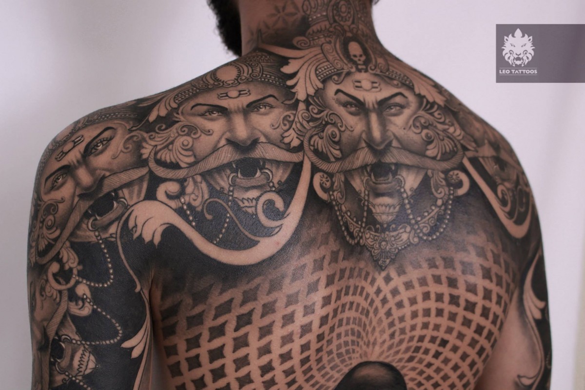 Lord ravana Jds Tattoed by dimu  Back tattoo Tattoos Art sketches